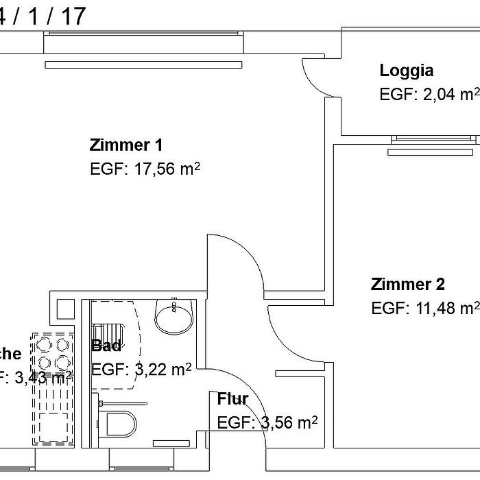 Für Senioren! 2 Zimmer mit Loggia! - Photo 2