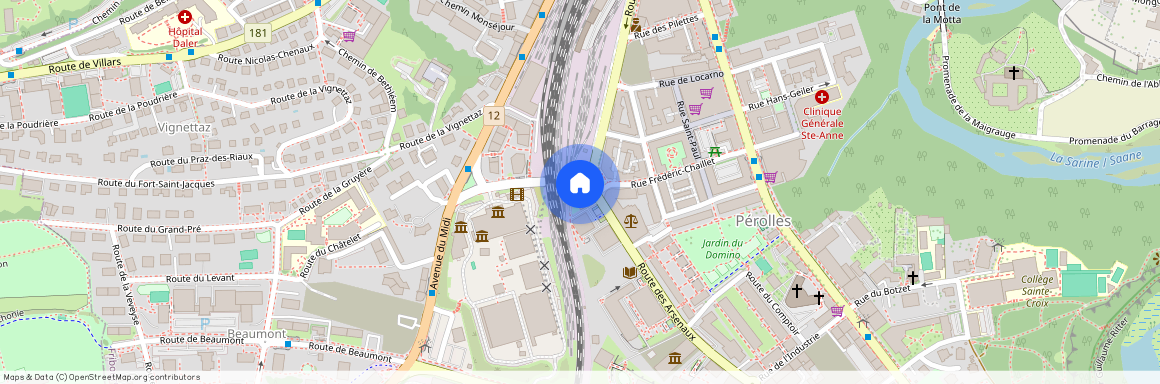 Route des Arsenaux 6, Entrée A, 1700 Fribourg