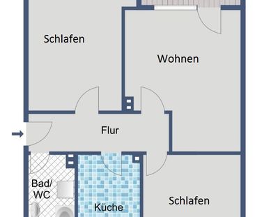 Schöne Wohnung mit Balkon - Foto 6