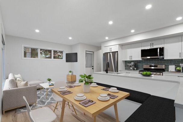 Edmonton Unfurnished townhouse Rental in Parkdale - Brand NEW Modern Main Floor Townhome In Amazing Central Location - Photo 1