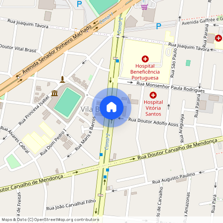 Avenida Doutor Bernardino de Campos, Vila Belmiro, Santos - SP, 11075-501, Brazil