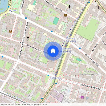 ul. gen. Karola Kniaziewicza, Przedmieście Oławskie, Krzyki, Wrocław, dolnośląskie