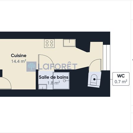 Location Appartement 1 pièce 17m² - Photo 4