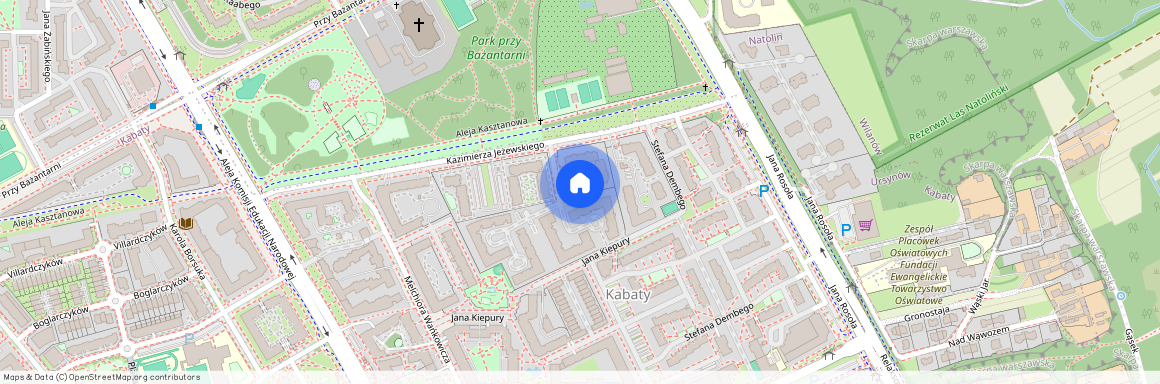 ul. Kazimierza Jeżewskiego, Kabaty, Ursynów, Warszawa, mazowieckie