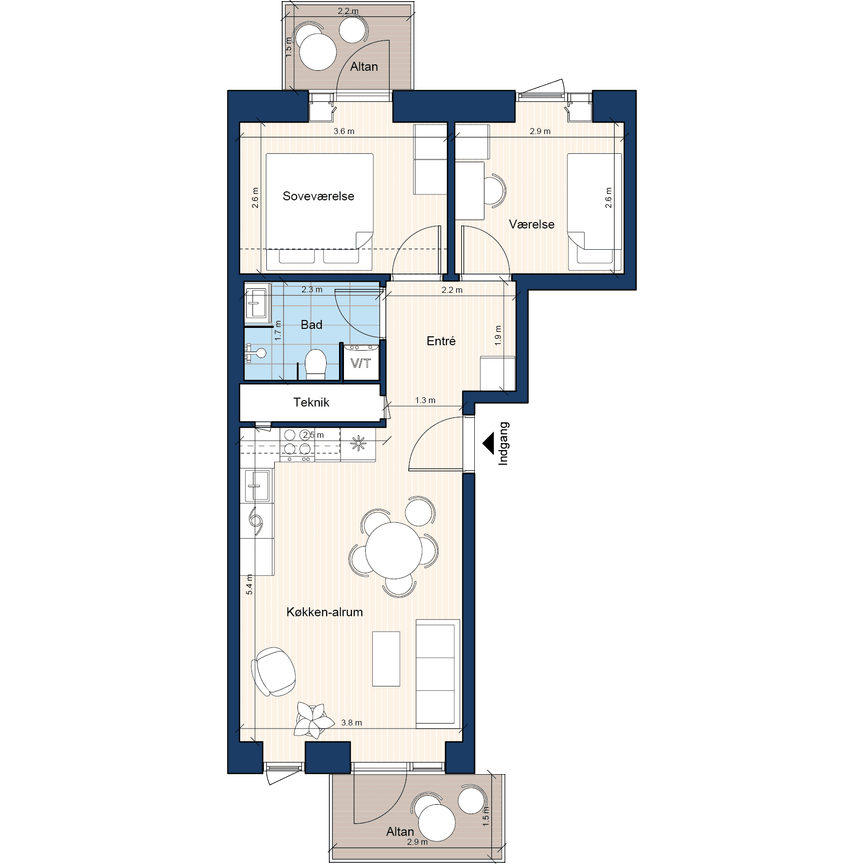 Laurbærvænget 10, 1. tv - Foto 2