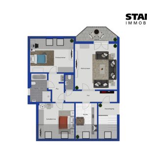 3-Zimmer Dachgeschosswohnung in zentrumsnaher Lage von Hemer - Foto 2