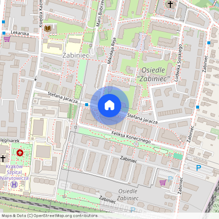 ul. Stefana Jaracza, Żabiniec, Prądnik Biały, Kraków, małopolskie