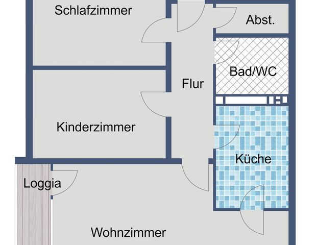 3-Zimmer-Erdgeschosswohnung mit Balkon in Neu-Isenburg-Zeppelinheim - Photo 1