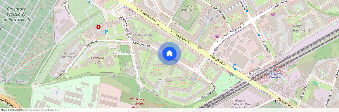 ul. Kaliny Jędrusik, Sady Żoliborskie, Żoliborz, Warszawa, mazowieckie