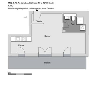 1,5-Zimmer-Wohnung in Berlin - Foto 1