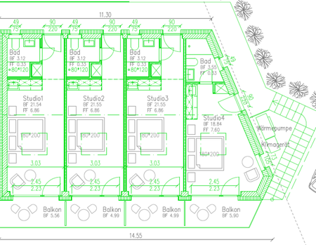 Neubau hochwertiges Top möbliertes Studio mit Klima, Parkplatz, Balkon - Photo 2