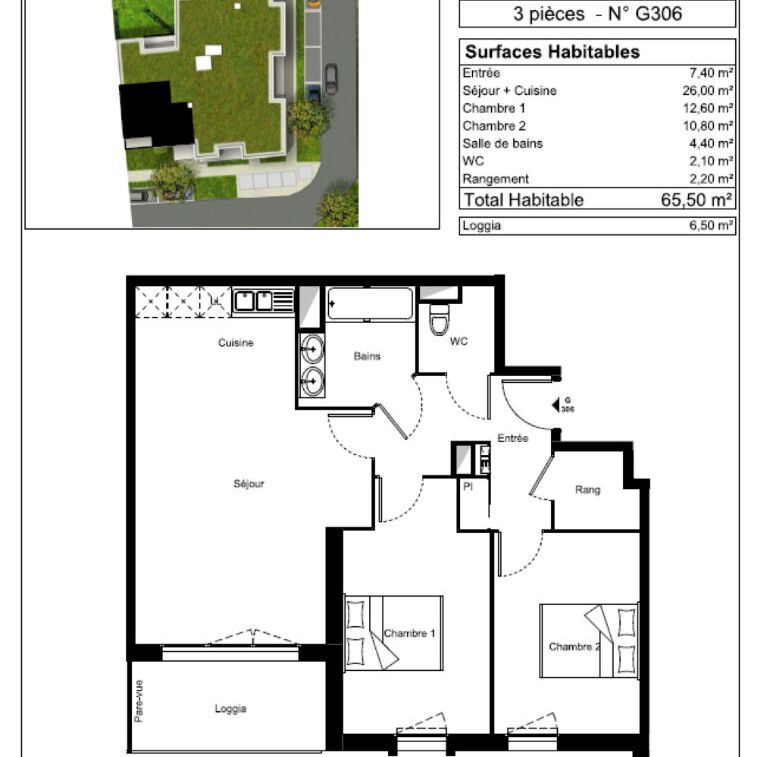 Appartement 3 pièces - Photo 2