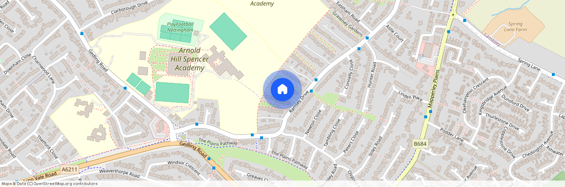 Cowdrey Gardens, Arnold, Nottingham