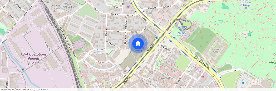 ul. Mogilska, Rakowice, Prądnik Czerwony, Kraków, małopolskie