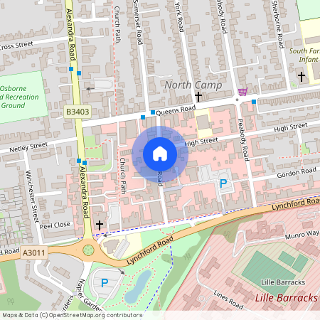 Camp Road, North Camp, GU14