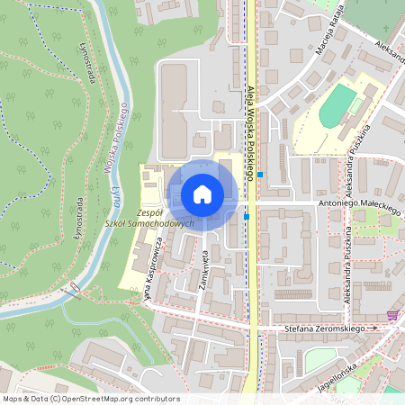 ul. Jana Kasprowicza, Osiedle Wojska Polskiego, Olsztyn, warmińsko-mazurskie