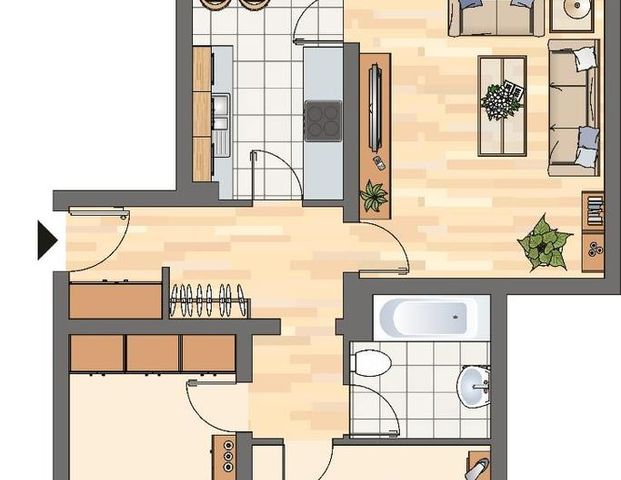 Demnächst frei! 3-Zimmer-Wohnung in Kamen Methler - WBS zwingend erforderlich - Photo 1