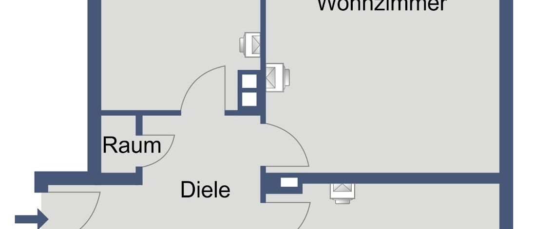 Helle Wohnung mit ca. 64 m² und Kellerraum - Photo 1