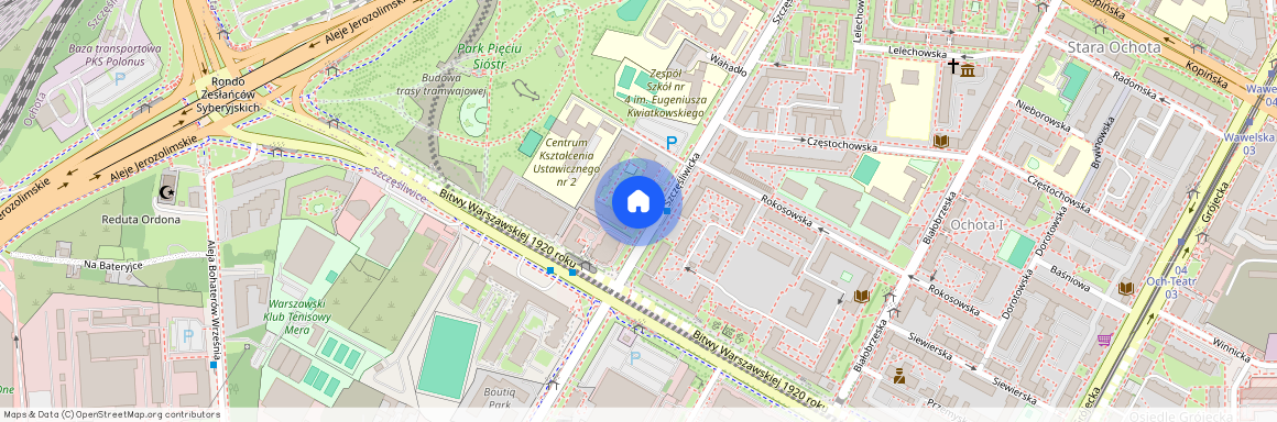 ul. Szczęśliwicka, Stara Ochota, Ochota, Warszawa, mazowieckie