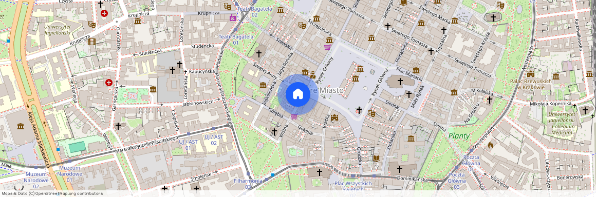 Stare Miasto, Wiślna, Kraków