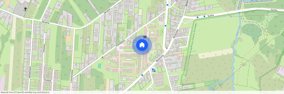 ul. Pośrednia, Wośniki, Radom, mazowieckie