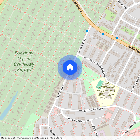 ul. Grzybowska, Rokitnica, Zabrze, śląskie