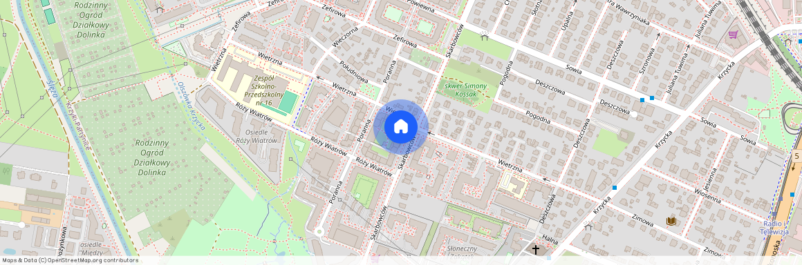 ul. Skarbowców 69, Krzyki, Krzyki, Wrocław, dolnośląskie