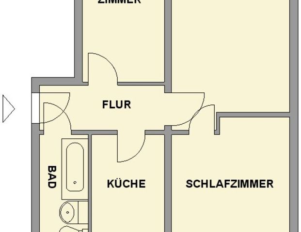 3-Raum-Wohnung - Photo 1