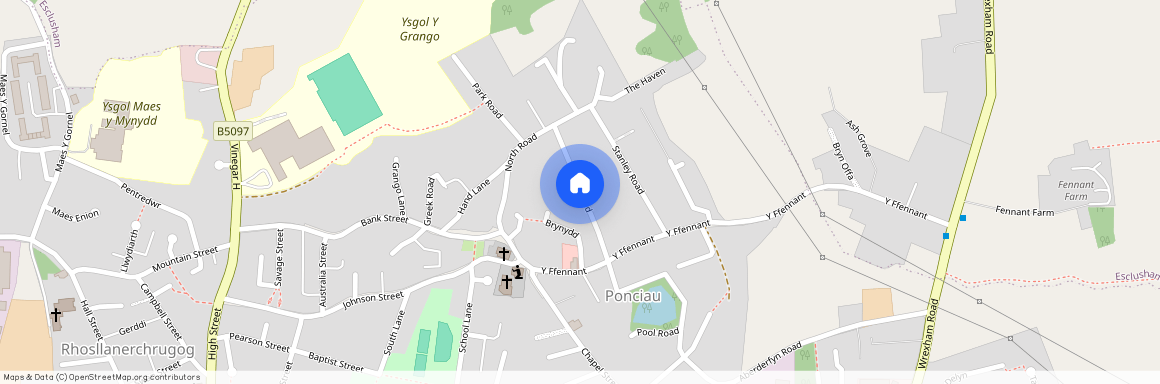 Oak Road, Ponciau, LL14