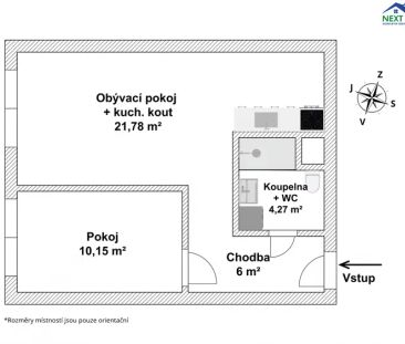 Pronájem byt po rekonstrukci 2+kk, OV, 42 m - Fotografie 5