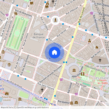 Appartement à louer rue du Bouloi, Paris 1er