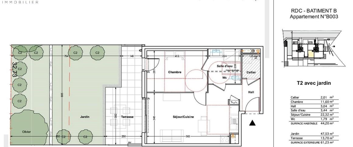 location Appartement T2 DE 44.2m² À TOULON - Photo 1