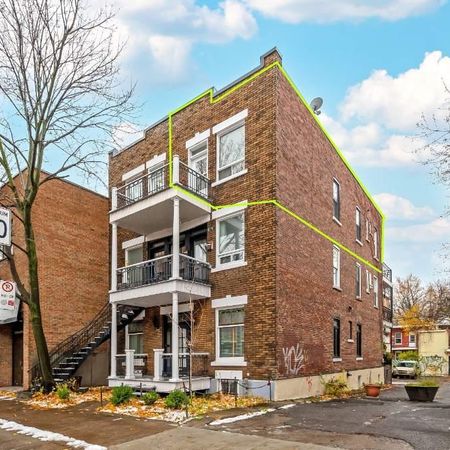 Plateau, petit 4 1/2 de 2 chambres, 1395$ - près de l'avenue Mont-Royal, disponible, coin d'immeuble et dernier étage - Photo 3