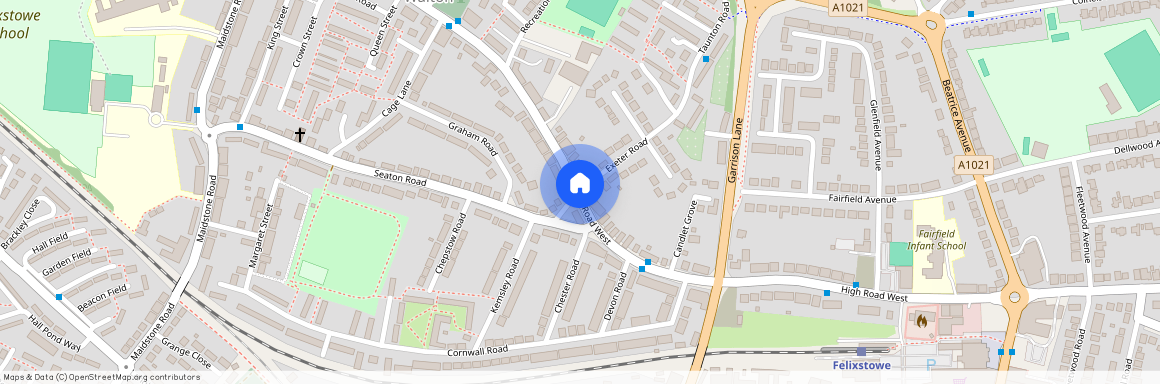 High Road West, Felixstowe