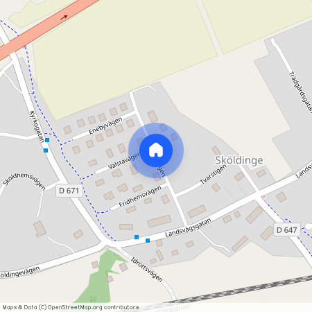 Bergsvägen, Sköldinge