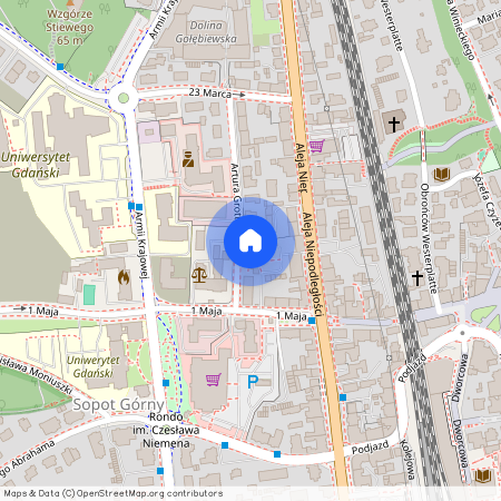 ul. Artura Grottgera, Górny Sopot, Sopot, pomorskie