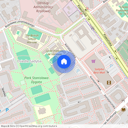 Konstancińska 11A, Warszawa, Mokotów, Sadyba