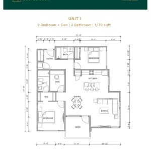 The Overlook — 2-bedroom & den - Photo 3