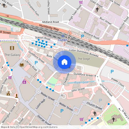 Bute Street - Studio Apartment - Town Centre/Sation - LU1 2EY