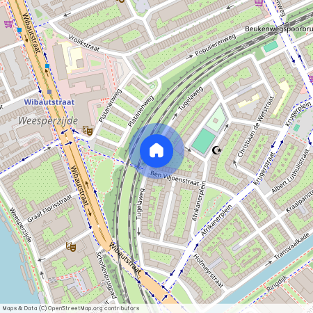 Weesperzijde, 1091 VV, Tugelaweg, Amsterdam