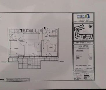 Appartement à louer 3 pièces 50.06m² - Photo 3