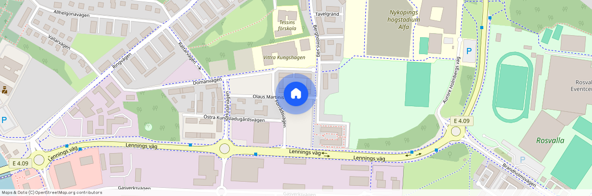 Olaus Martinis Väg, Nyköping