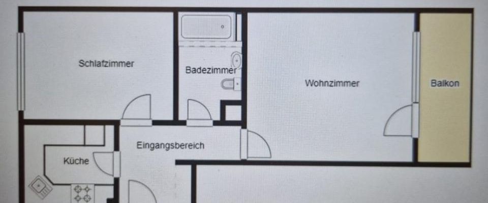 Stilvolle 2-Zimmer-Wohnung mit Südbalkon & Tiefgaragenstellplatz - Foto 1