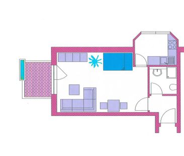 Schöne 1 Zimmer Wohnung 38,5 m² im 2. OG zu vermieten Rgbg WEST - Foto 1