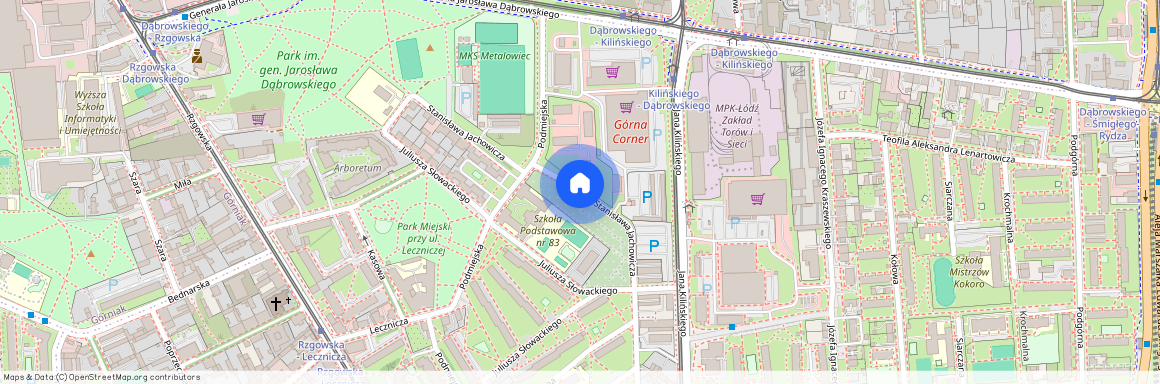 ul. Stanisława Jachowicza, Chojny, Górna, Łódź, łódzkie