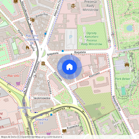 Śródmieście, ul. Flory, Warszawa