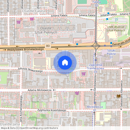 ul. Juliusza Słowackiego, Bydgoskie Przedmieście, Toruń, kujawsko-pomorskie