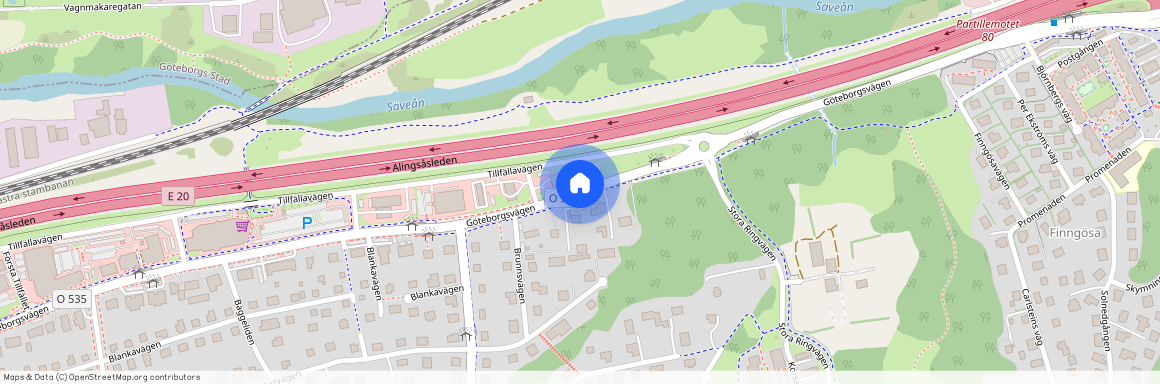 Göteborgsvägen, Sävedalen