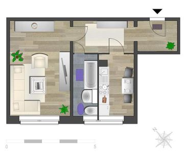1-Raum-Wohnung - Photo 1