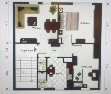 Helle 3 Raum-Wohnung - Foto 1